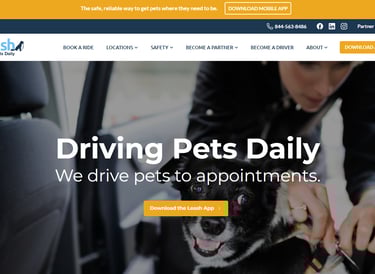 leash ride pet ride service