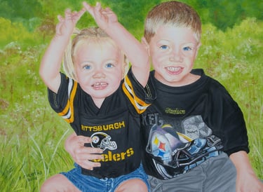 child children portrait art artist painting commission hire artist diane jorstad