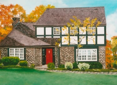 hire artist to paint your house, painting from photo