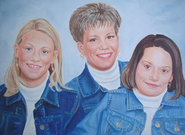 adult male female children portrait art artist painting commission hire artist diane jorstad