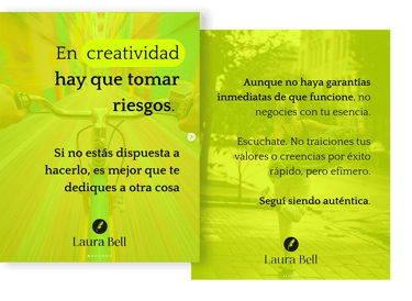 Post de Instagram al que le faltan ajustes de diseño