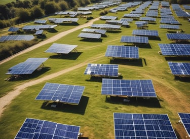 Technicians installing solar panels on a bright rooftop with clear skies.