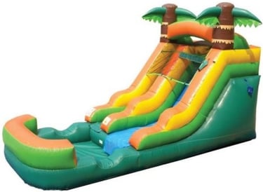 Tropical Single Slide Wet or Dry With Pool or Ball Pit. Bookings 832-216-8423