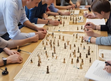 Colorful banners and flyers promoting a charity event in a park.