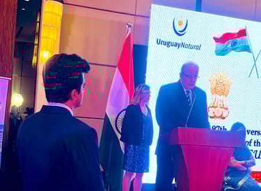 President of Chamber India at the National Day of Uruguay
