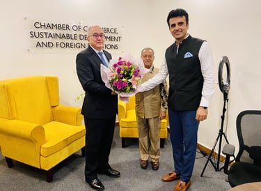 Ambassador of El Salvador at Chamber India secretariat, New Delhi