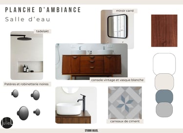 planche d'ambiance salle de bain