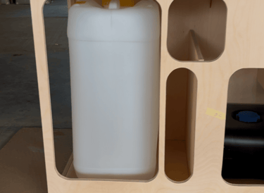 Cuisine avec réservoir d'eau