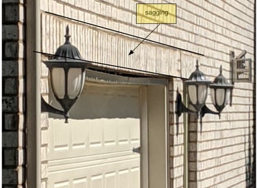 sagging lintel