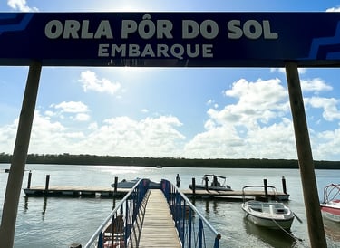 Orla Pôr do Sol Aracaju Sergipe