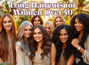 a group of women who are all wearing long hair