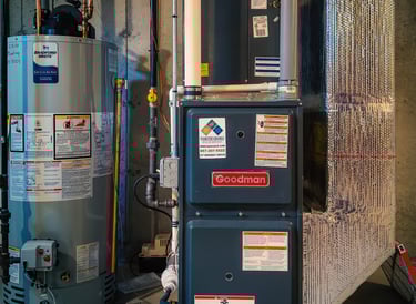 Heating system installed by Northshore HVACR services.