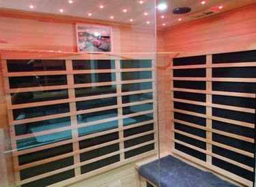 sauna infrarouge meublé de tourisme confort et lumière