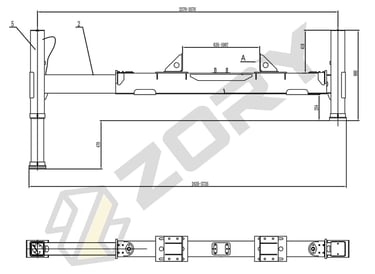 Single-Acting Hydraulic Telescopic Rear Outrigger