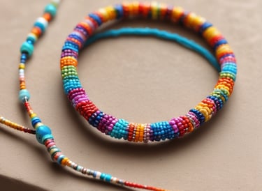 Bracelet de perles multicolore