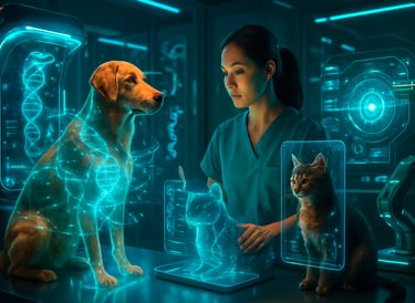 a researcher studying dog and cat DNA.