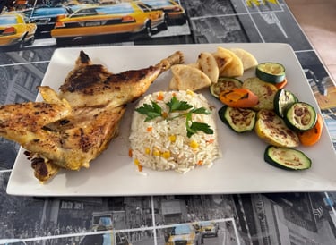 gallina asada