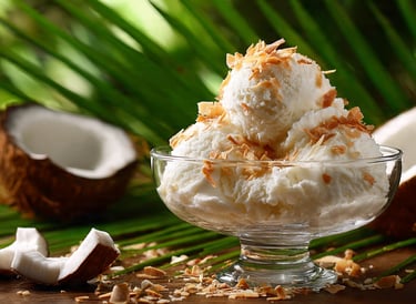 helado de coco