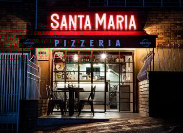 Frente del Restaurante Italiano Santa Maria sede Chapinero Bogotá