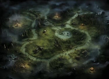 battlemap d'un marais