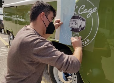 APPLICATION OF PRINTED MATERIAL