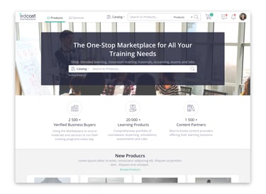 landing page after