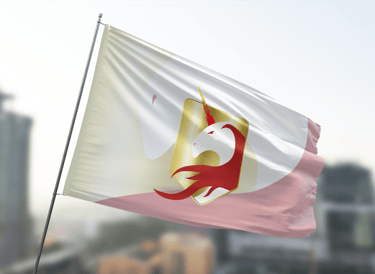Logo Brigade du style sur drapeau