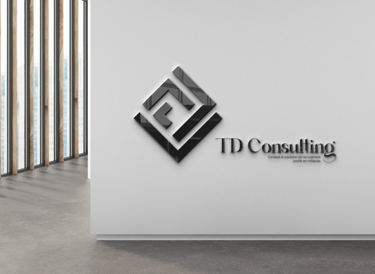 Logo TD Consulting en incrustation murale 