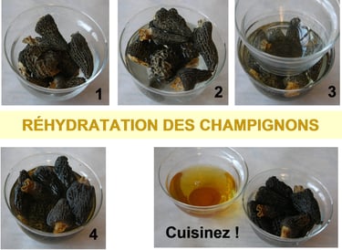 Comment réhydrater les champignons