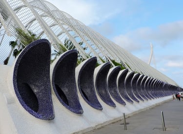 Umbracle, jardín urbano en la Ciudad de las Artes y las Ciencia.