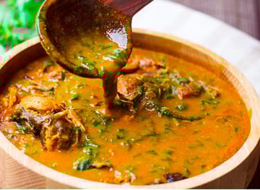 nigerian food doha- ogbono soup