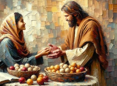 jesus talks with woman