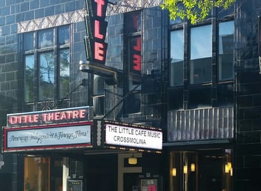 Crossmolina Band performing at the Little Theater Cafe