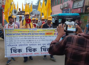 INSAF Demands Justice and Accountability: Prof. SK Kalimuddin Raises Voice for Bengal’s People