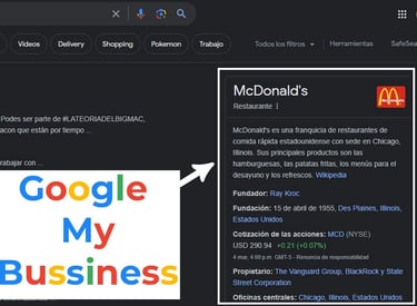 Google My Bussiness McDonald's