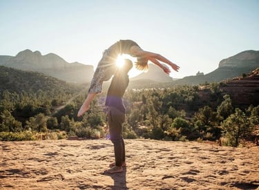 couple doing yoga