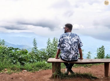Valley and mountain view during Dolphin’s Nose trek in Kodaikanal.