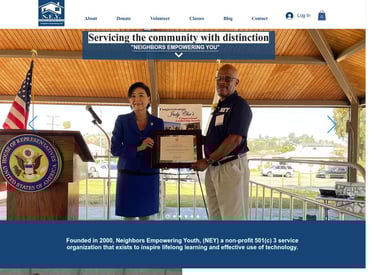 Website design example