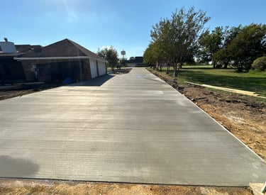 Fresh Concrete Driveway