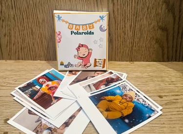 baby milestone polaroids