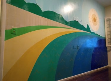 fresque hostel chambre brésil