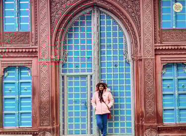Strolling past historic havelis in Bikaner — where heritage lives in every carved door and window.