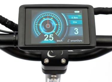 a bicycle with a gps device on it