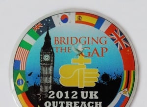 an UV printed pin