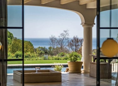 Garden and sea views from Villa La Gratitud