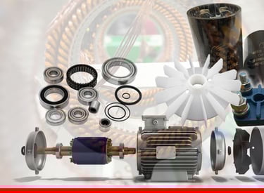 a variety of different types of motorbike parts