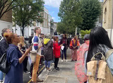 a group of people on Notting Hill Walk