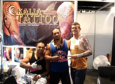 Polynesian tattoo artist Carl Cocker, Vili  Cocke, Sydney Tattoo Convention, Team Dymond
