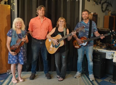 Crossmolina Band performing at 77 West Main.