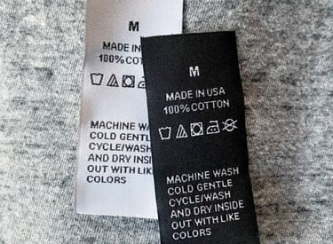 Care Labels for Garments - Clothing Care Tags